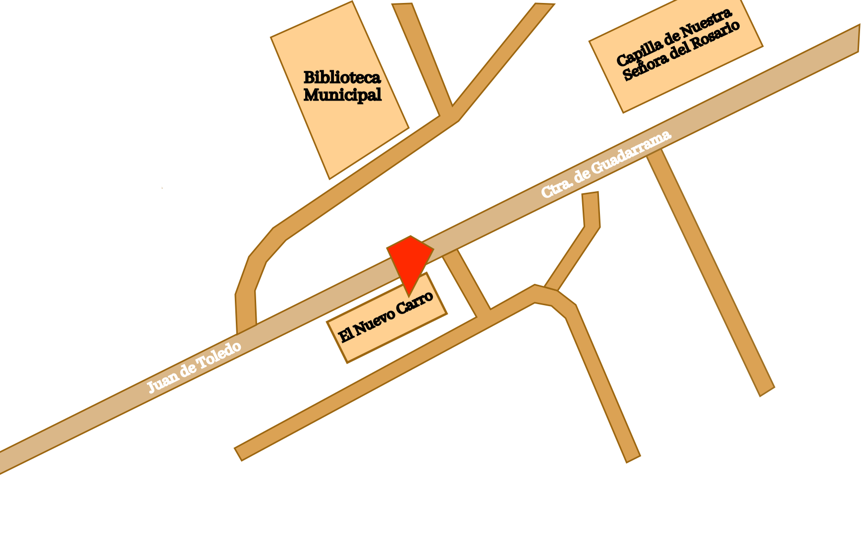 Mapa para llegar a El Nuevo Carro